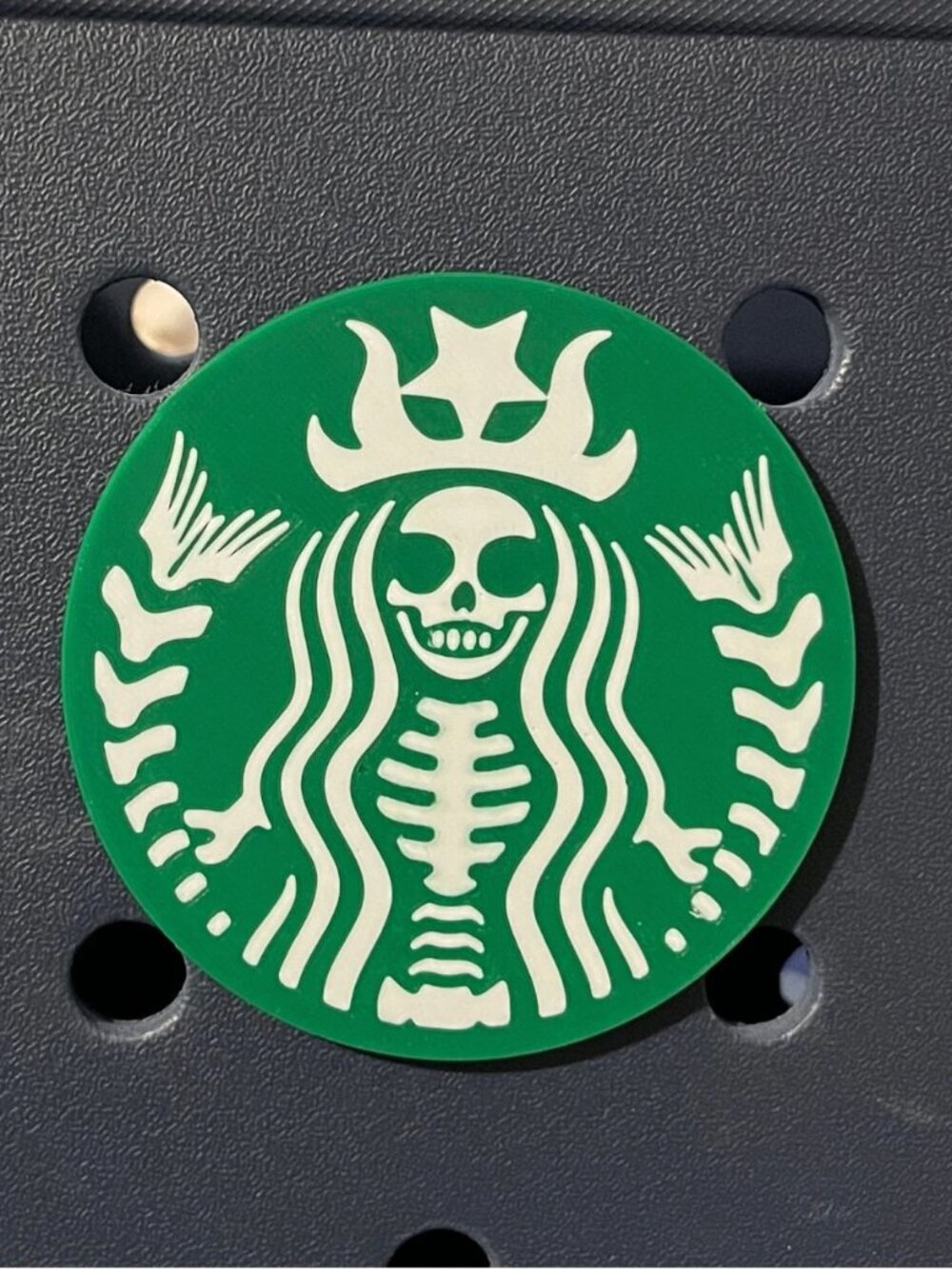 Starbucks Skeleton Mermaid Bogg Charm-Starbucks Coffee Bogg Charm-New!